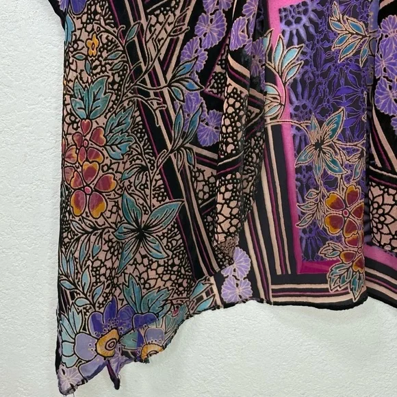 By Anthropologie Women’s One Size Sheer Burnout Kimono Bohemian Whimsigoth - Picture 13 of 16